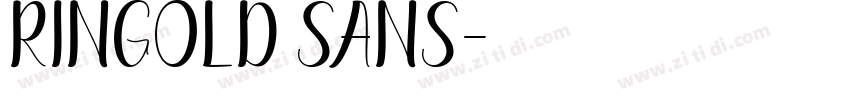 Ringold Sans字体转换